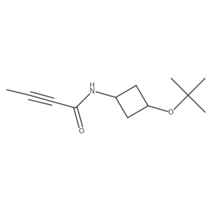 N-[3-(tert-butoxy)cyclobutyl]but-2-ynamide Structure