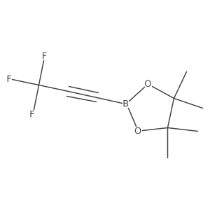 3,3,3-Trifluoroprop-1-ynylboronic acid pinacol ester结构式