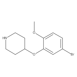 4-(5-Bromo-2-methoxy-phenoxy)-piperidine Structure