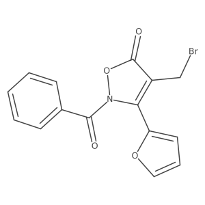 2-benzoyl-4-(bromomethyl)-3-(furan-2-yl)isoxazol-5(2H)-one Structure