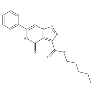 4-oxo-N-pentyl-6-phenyl-4,5-dihydro[1,2,3]triazolo[1,5-a]pyrazine-3-carboxamide Structure