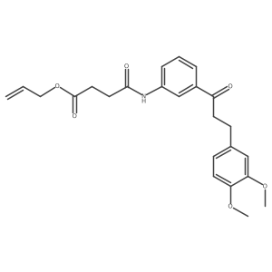 Allyl 4-((3-(3-(3,4-dimethoxyphenyl)propanoyl)phenyl)amino)-4-oxobutanoate Structure