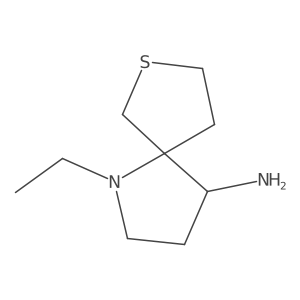 1-Ethyl-7-thia-1-azaspiro[4.4]nonan-4-amine Structure