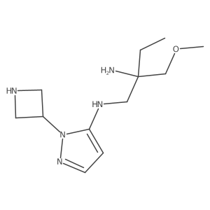 N-[2-amino-2-(methoxymethyl)butyl]-1-(azetidin-3-yl)-1H-pyrazol-5-amine Structure