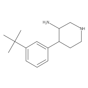 4-(3-Tert-butylphenyl)piperidin-3-amine Structure