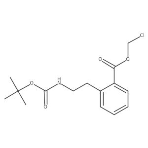Chloromethyl 2-(2-{[(tert-butoxy)carbonyl]amino}ethyl)benzoate Structure
