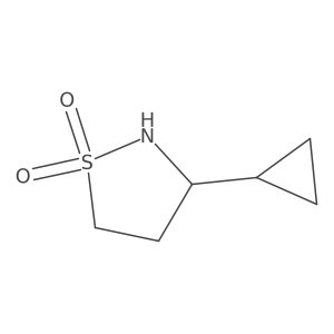 3-Cyclopropyl-1lambda6,2-thiazolidine-1,1-dione结构式