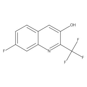 7-Fluoro-2-(trifluoromethyl)quinolin-3-ol结构式