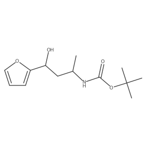 tert-butyl N-[4-(furan-2-yl)-4-hydroxybutan-2-yl]carbamate Structure