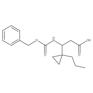 3-{[(Benzyloxy)carbonyl]amino}-3-(1-propylcyclopropyl)propanoic acid结构式