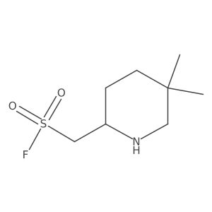 (5,5-Dimethylpiperidin-2-yl)methanesulfonyl fluoride Structure