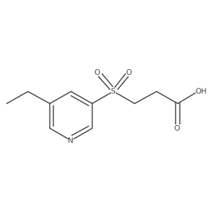 3-[(5-Ethylpyridin-3-yl)sulfonyl]propanoic acid Structure