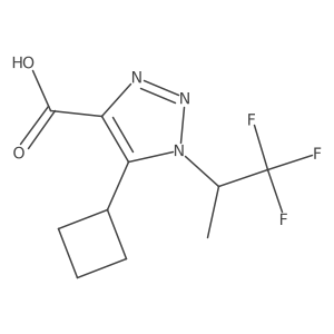 5-cyclobutyl-1-(1,1,1-trifluoropropan-2-yl)-1H-1,2,3-triazole-4-carboxylic acid Structure