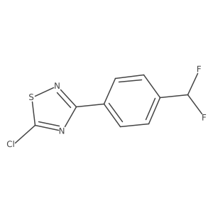 5-Chloro-3-[4-(difluoromethyl)phenyl]-1,2,4-thiadiazole Structure