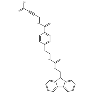 4-({4-[2-({[(9H-fluoren-9-yl)methoxy]carbonyl}amino)ethyl]phenyl}formamido)but-2-ynoic acid结构式
