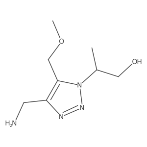 2-[4-(aminomethyl)-5-(methoxymethyl)-1H-1,2,3-triazol-1-yl]propan-1-ol Structure