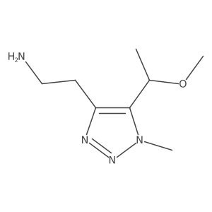 2-[5-(1-methoxyethyl)-1-methyl-1H-1,2,3-triazol-4-yl]ethan-1-amine Structure