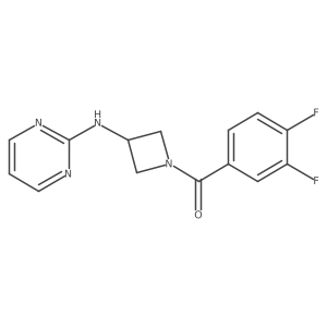 (3,4-Difluorophenyl)(3-(pyrimidin-2-ylamino)azetidin-1-yl)methanone Structure