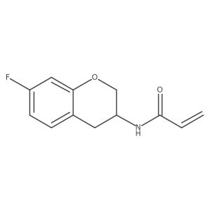 N-(7-Fluoro-3,4-dihydro-2H-chromen-3-yl)prop-2-enamide结构式