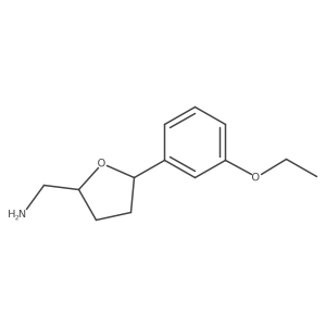 [5-(3-Ethoxyphenyl)oxolan-2-yl]methanamine Structure