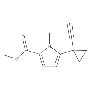 methyl 5-(1-ethynylcyclopropyl)-1-methyl-1H-pyrrole-2-carboxylate Structure