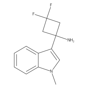 3,3-difluoro-1-(1-methyl-1H-indol-3-yl)cyclobutan-1-amine Structure