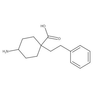 4-Amino-1-(2-phenylethyl)cyclohexane-1-carboxylic acid Structure