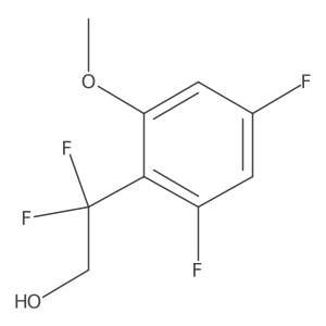 2-(2,4-Difluoro-6-methoxyphenyl)-2,2-difluoroethan-1-ol结构式