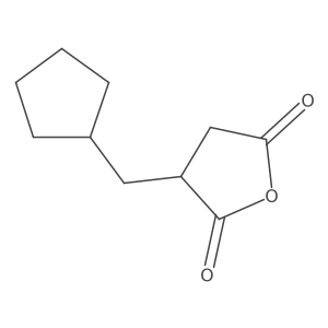 3-(Cyclopentylmethyl)oxolane-2,5-dione结构式