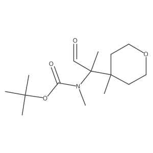 tert-butyl N-methyl-N-[2-(4-methyloxan-4-yl)-1-oxopropan-2-yl]carbamate Structure