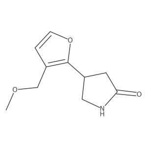 4-[3-(Methoxymethyl)furan-2-yl]pyrrolidin-2-one Structure