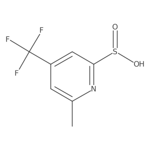 6-Methyl-4-(trifluoromethyl)pyridine-2-sulfinic acid Structure