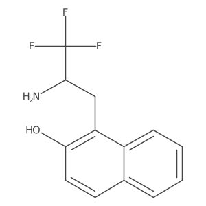 1-(2-Amino-3,3,3-trifluoropropyl)naphthalen-2-ol Structure