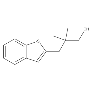 3-(1-Benzothiophen-2-yl)-2,2-dimethylpropan-1-ol结构式
