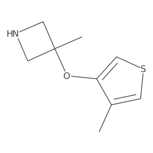 3-Methyl-3-[(4-methylthiophen-3-yl)oxy]azetidine Structure