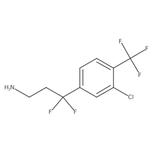 3-[3-Chloro-4-(trifluoromethyl)phenyl]-3,3-difluoropropan-1-amine Structure