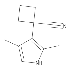 1-(2,4-dimethyl-1H-pyrrol-3-yl)cyclobutane-1-carbonitrile结构式