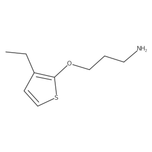 3-[(3-Ethylthiophen-2-yl)oxy]propan-1-amine结构式