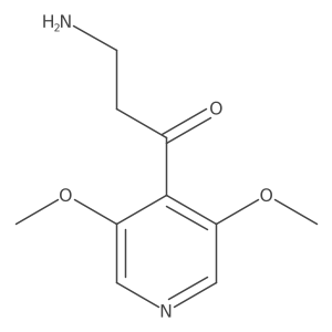 3-Amino-1-(3,5-dimethoxypyridin-4-yl)propan-1-one结构式
