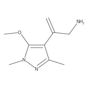 2-(5-methoxy-1,3-dimethyl-1H-pyrazol-4-yl)prop-2-en-1-amine Structure