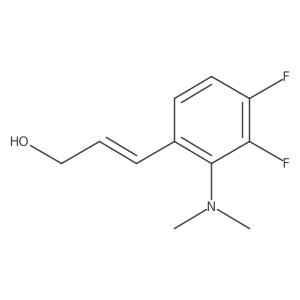 3-[2-(Dimethylamino)-3,4-difluorophenyl]prop-2-en-1-ol结构式