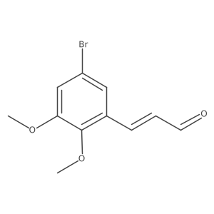 3-(5-Bromo-2,3-dimethoxyphenyl)prop-2-enal结构式