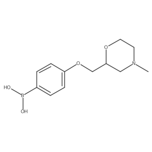 (4-((4-Methylmorpholin-2-yl)methoxy)phenyl)boronic acid Structure