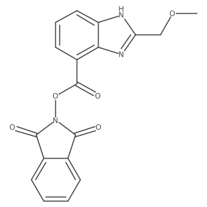 1,3-dioxo-2,3-dihydro-1H-isoindol-2-yl 2-(methoxymethyl)-1H-1,3-benzodiazole-4-carboxylate结构式