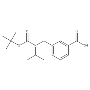 3-[(tert-Butoxycarbonylisopropylamino)-methyl]-benzoic acid Structure