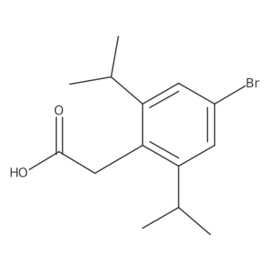 2-(4-Bromo-2,6-diisopropylphenyl)acetic acid结构式