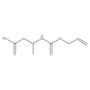 (3S)-3-{[(prop-2-en-1-yloxy)carbonyl]amino}butanoic acid Structure