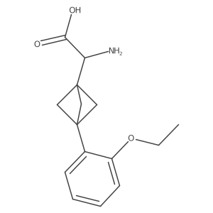 2-Amino-2-[3-(2-ethoxyphenyl)-1-bicyclo[1.1.1]pentanyl]acetic acid Structure