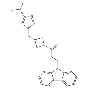 1-[(1-{[(9H-fluoren-9-yl)methoxy]carbonyl}azetidin-3-yl)methyl]-1H-1,2,3-triazole-4-carboxylic acid Structure
