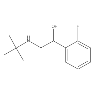 (1R)-2-(tert-butylamino)-1-(2-fluorophenyl)ethan-1-ol结构式